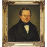 Biedermeier-Maler (19. Jh.)Portrait des Berliner Handschuhmachers Hermann Kumpfert (1845-1888). Öl/