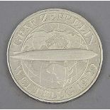 Weimarer Republik 3 Reichsmark Zeppelin, 1930 a.stgl.Mindestpreis: 30 EUR