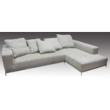 Citterio, AntonioEckcouchsystem Modellserie "George" (Zweisitzer und Chaise Longue).