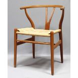 Wegner, Hans J. (1914 Tondern - Kopenhagen 2007)"Y Chair", Modell 24, auch "Wishbone Chair" genannt.