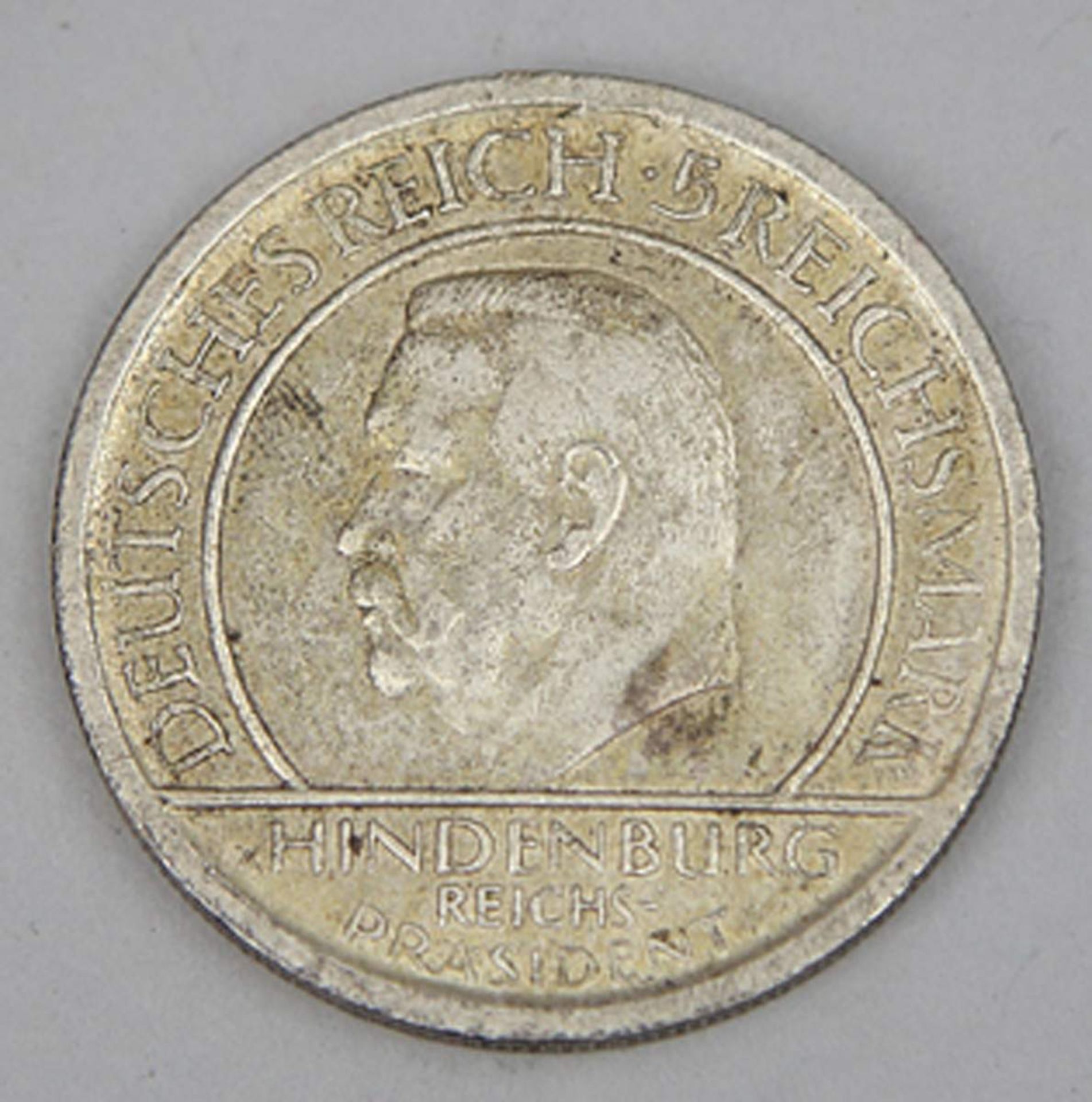 Weimarer Republik, 5 Mark 10 Jahre Verfassung 1929 F.ss+.Mindestpreis: 40 EUR - Bild 2 aus 2