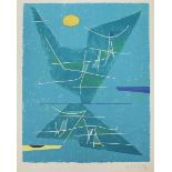Singier, Gustave (1909-1984)"Mer-Espace-Reflet", so verso mit Bleistift betitelt. Farblithographie/