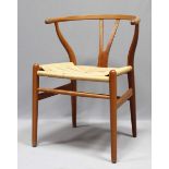 Wegner, Hans J. (1914 Tondern - Kopenhagen 2007)"Y Chair", Modell 24, auch "Wishbone Chair" genannt.