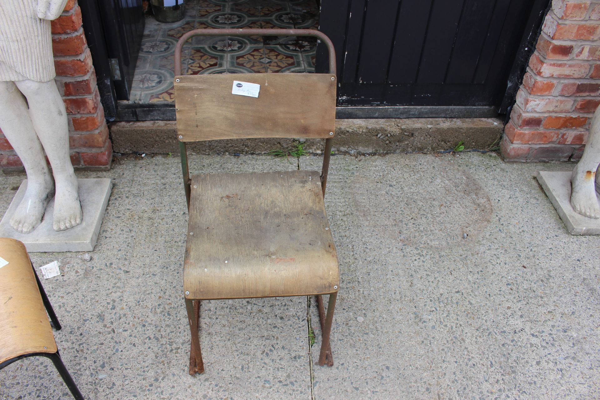 pair of 50's stacking chair         H:79CM W:42CM D:40CM - Image 2 of 2