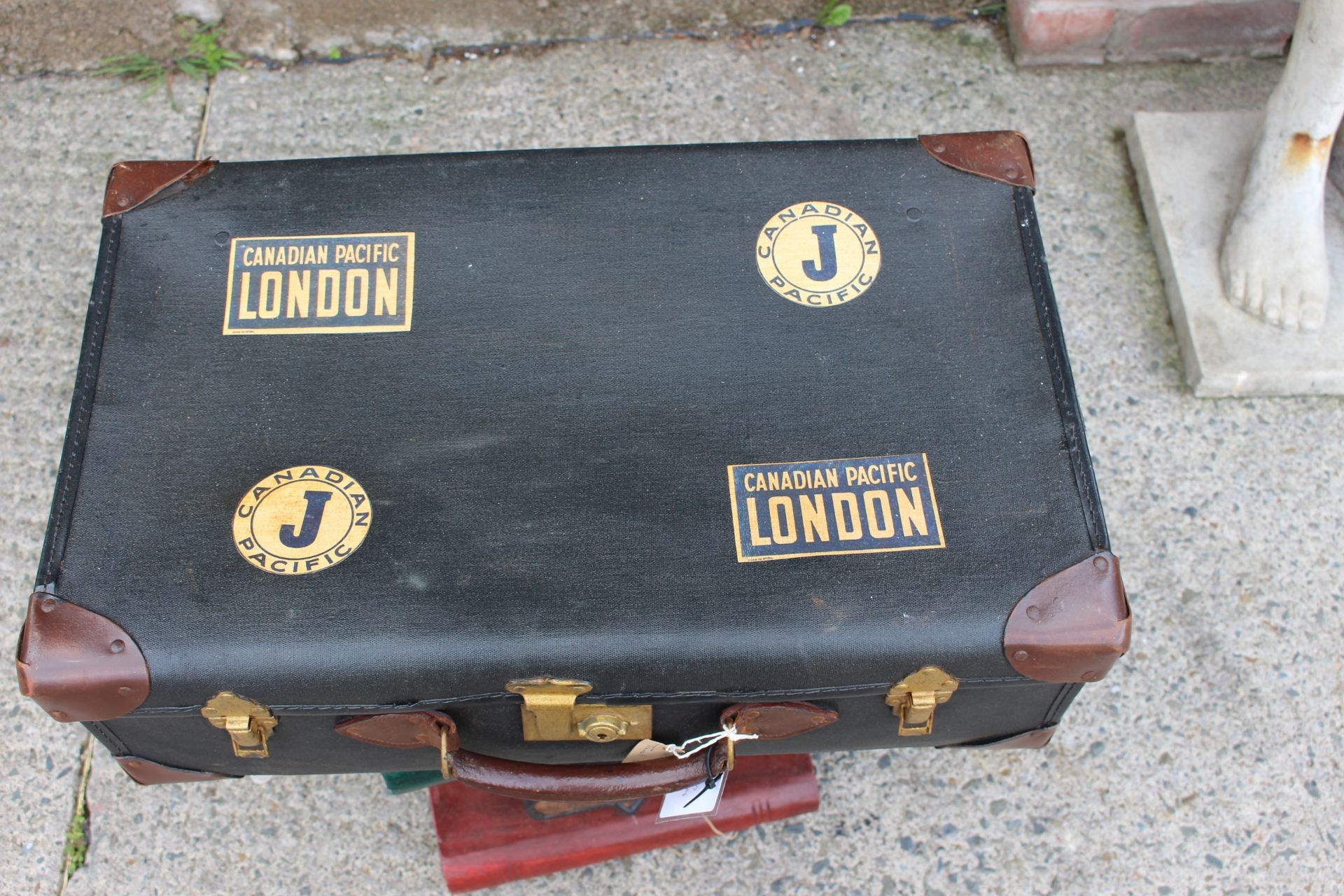 black tan suitcases