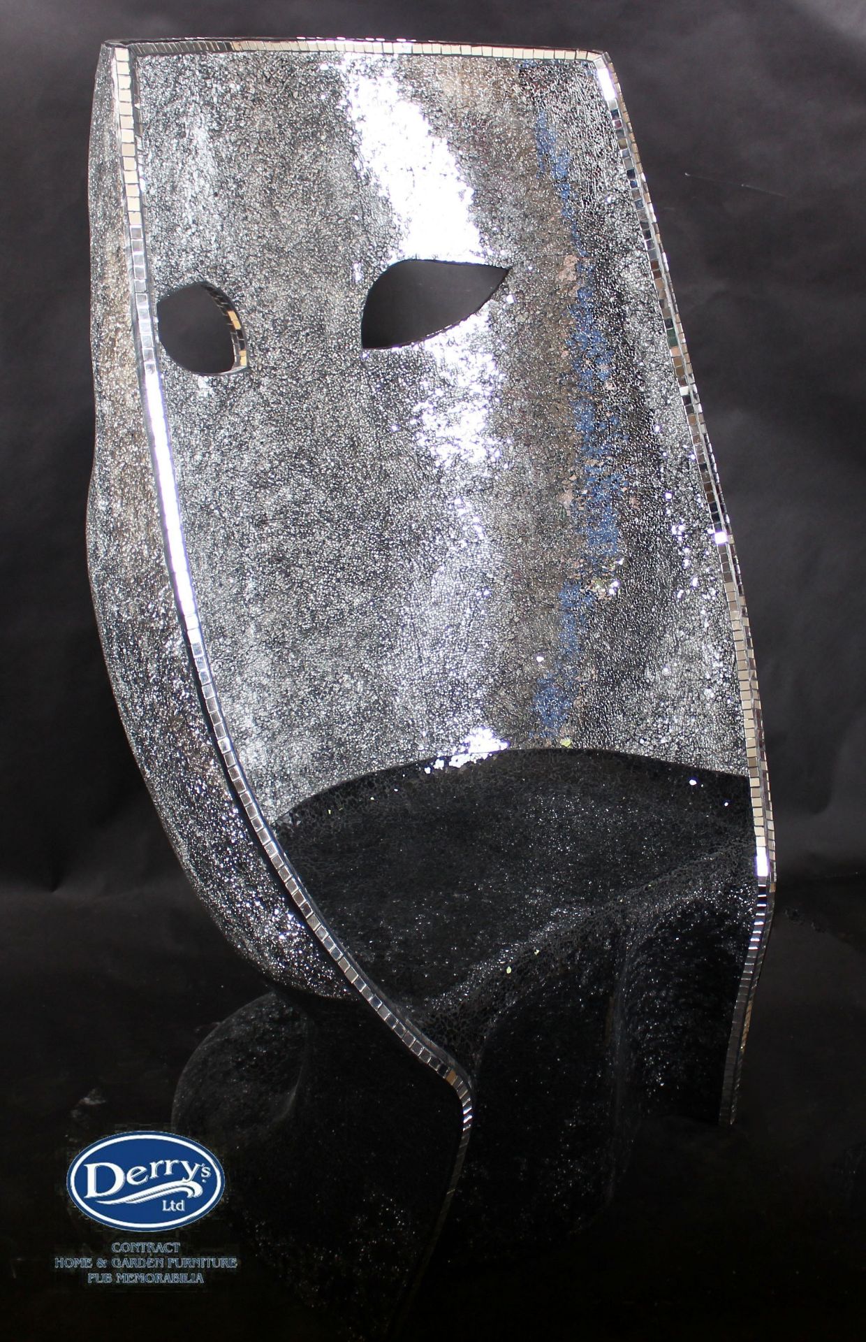 mosaik glass face chair      H:125 W:93 D:90 - Image 2 of 3