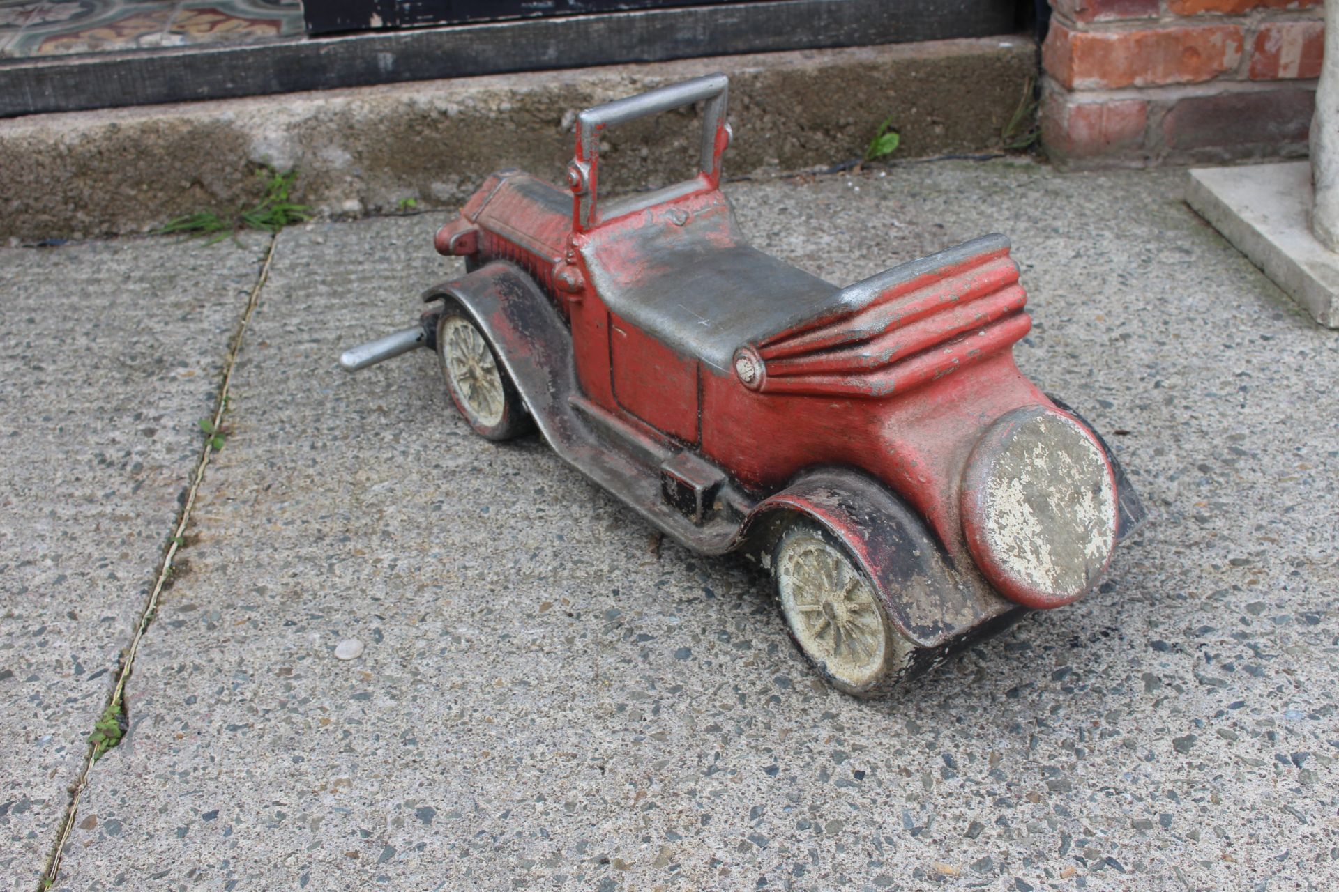 vintage fair rider steel car          H:36CM W:69CM - Image 2 of 3