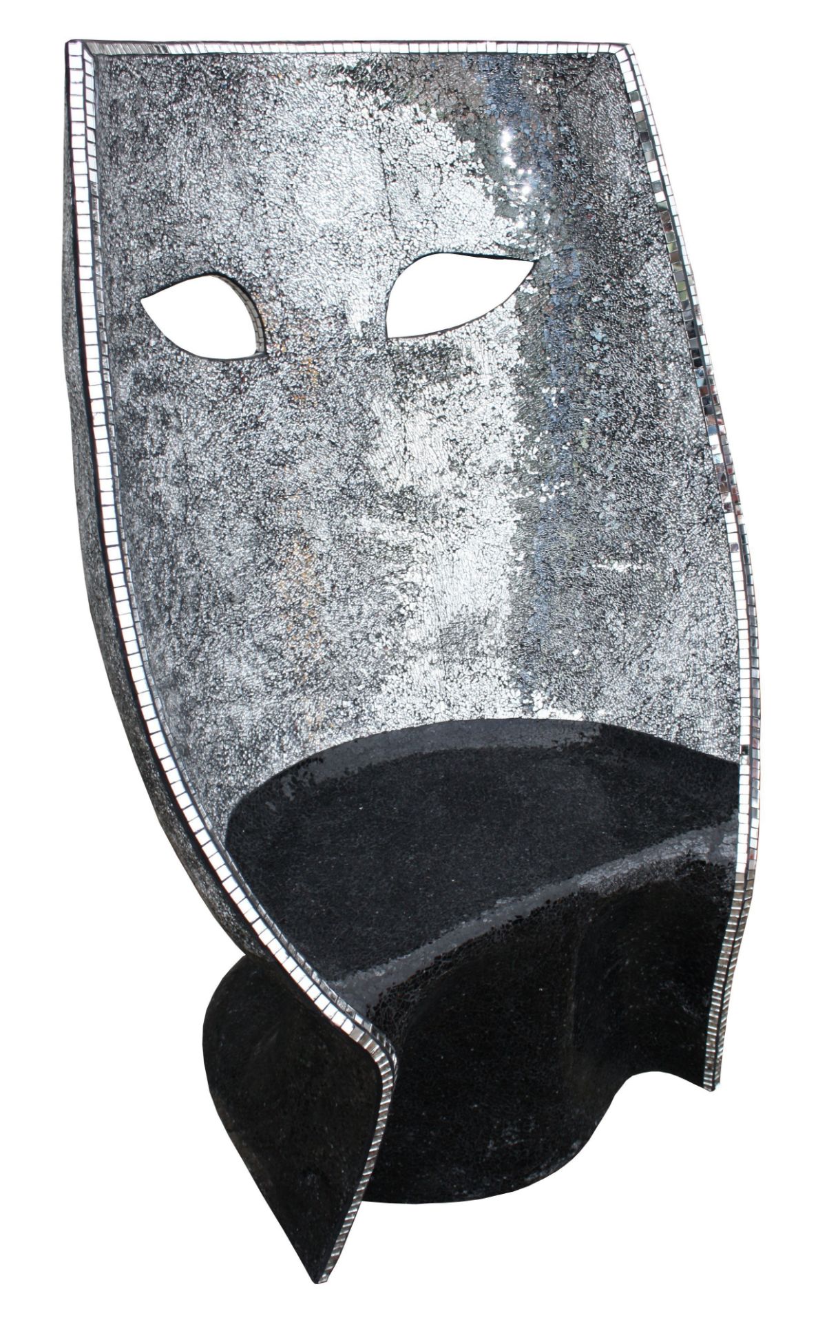 mosaik glass face chair      H:125 W:93 D:90 - Image 3 of 3