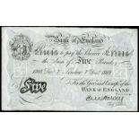 BRITISH BANKNOTES, Bank of England, E.M. Harvey, Five Pounds, 7 December 1918, 93/E 11115 (Dugg.