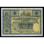 BRITISH BANKNOTES, North of Scotland Bank Ltd, Five Pounds, 1 March 1928, A 0643/0848, Smith-