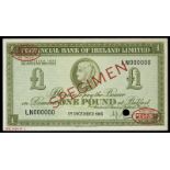 BRITISH BANKNOTES, Provincial Bank of Ireland Ltd: Northern Ireland, One Pound, 1 December 1965,