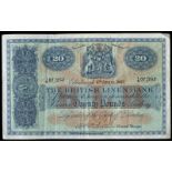 BRITISH BANKNOTES, The British Linen Bank, Twenty Pounds, 4 April 1962, I/5 07252, signature of A.P.