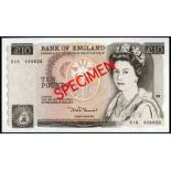 BRITISH BANKNOTES, Bank of England, D.H.F. Somerset, Ten Pounds, 1980-4, 01A 409826 (Dugg. B347).