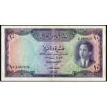 WORLD BANKNOTES, Iraq, National Bank, Ten Dinars, 1947 [1950], A 087828, signature of A. Hafudh (