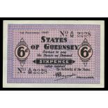 BRITISH BANKNOTES, Guernsey, Occupation, Sixpence, 1 January 1943, A/M 2228 (McCammon GN 35iii; Pick
