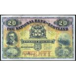 BRITISH BANKNOTES, The National Bank of Scotland Ltd, Twenty Pounds, 2 June 1947, A 170-069, Brown-