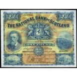 BRITISH BANKNOTES, The National Bank of Scotland Ltd, One Pound, 11 November 1915, J 100-521,