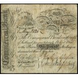 BRITISH BANKNOTES, The Commercial Banking Co of Scotland , One Pound, 1 May 1826, a well executed