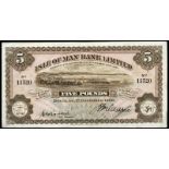 BRITISH BANKNOTES, Isle of Man, Isle of Man Bank Ltd, Five Pounds, 1 December 1936, no. 11520,