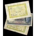 WORLD BANKNOTES, Straits Settlements, Government, Ten Cents (2), both 1919-20, G/7 09635, N/8 03861;