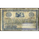 BRITISH BANKNOTES, Provincial Bank of Ireland Ltd, One Pound, 1 January 1918, U 36219 (PR 65; Pick