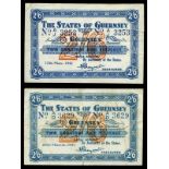 BRITISH BANKNOTES, Guernsey, Occupation, Two Shillings and Sixpence (2), 25 March 1941, A/D 3629, 17