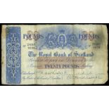 BRITISH BANKNOTES, The Royal Bank of Scotland, Twenty Pounds, 1 March 1932, D 297-9298, Hunter-