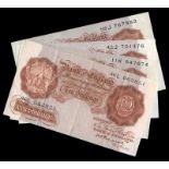 BRITISH BANKNOTES, Bank of England, K.O. Peppiatt, Ten Shillings (4), all 1948-9, 46L 063851, 42J,