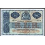 BRITISH BANKNOTES, The British Linen Bank, One Hundred Pounds, 1 June 1962, V/3 02/150, signature of
