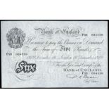 BRITISH BANKNOTES, Bank of England, P.S. Beale, Five Pounds, 16 December 1949, P23 004539 (Dugg.