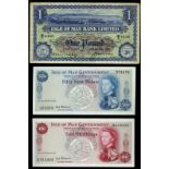 BRITISH BANKNOTES, ISLE OF MAN, Isle of Man Bank Ltd, One Pound, 18 October 1952, W/3 4440, Ronan-