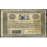 BRITISH BANKNOTES, Provincial Bank of Ireland Ltd, Five Pounds, 5 October 1918, C 67086, signature