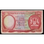 BRITISH BANKNOTES, The Royal Bank of Scotland Ltd, One Hundred Pounds, 3 May 1977, A/1 077345,