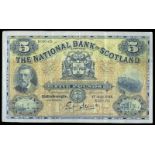 BRITISH BANKNOTES, The National Bank of Scotland Ltd, Five Pounds, 1 July 1936, B 035-478, Drever-