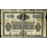 BRITISH BANKNOTES, The City of Glasgow Bank, Five Pounds, 11 November 1868, no. 456/289, Findlater-