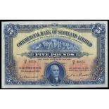 BRITISH BANKNOTES, The Commercial Bank of Scotland Ltd, Five Pounds, 5 January 1943, 15/S 36251,