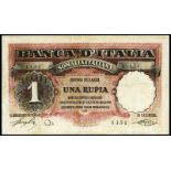 WORLD BANKNOTES, Italian Somaliland, Banca d’Italia, One Rupia, 1920, Q4 1454, Stringer-Sacchi