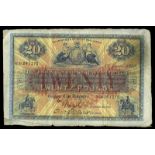 BRITISH BANKNOTES, The Union Bank of Scotland Ltd, Twenty Pounds, 1 June 1940, B 24/175, Wingate-