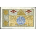 BRITISH BANKNOTES, Lots, Bank of Scotland, Twenty Pounds, 5 May 1969, 5/H 3333, Polwarth-Letham
