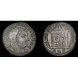 ANCIENT COINS, Roman Imperial Coinage, Divus Constantius I, Follis, Aquilea, 307-8, veiled bust
