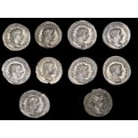 ANCIENT COINS, Gordian III, Antoninianus, rev. Hercules, naked, standing right, 4.64g (RSC 404;