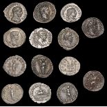 ANCIENT COINS, Elagabalus, Denarii (3), revs. Elagabalus standing left with patera, Felicitas