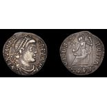 ANCIENT COINS, Roman Imperial Coinage, Valens, Siliqua, Trier, c. 370, diademed, draped and