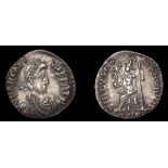 ANCIENT COINS, Roman Imperial Coinage, Arcadius, Siliqua, Trier, c. 394, diademed, draped and