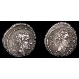 ANCIENT COINS, Roman Republican Coinage, Q. Pompeius Rufus, Denarius, c. 54, head of Sulla right,