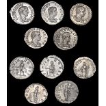 ANCIENT COINS, Geta (as Cæsar), Denarius, Rome, 202-9, rev. Providentia standing left holding wand