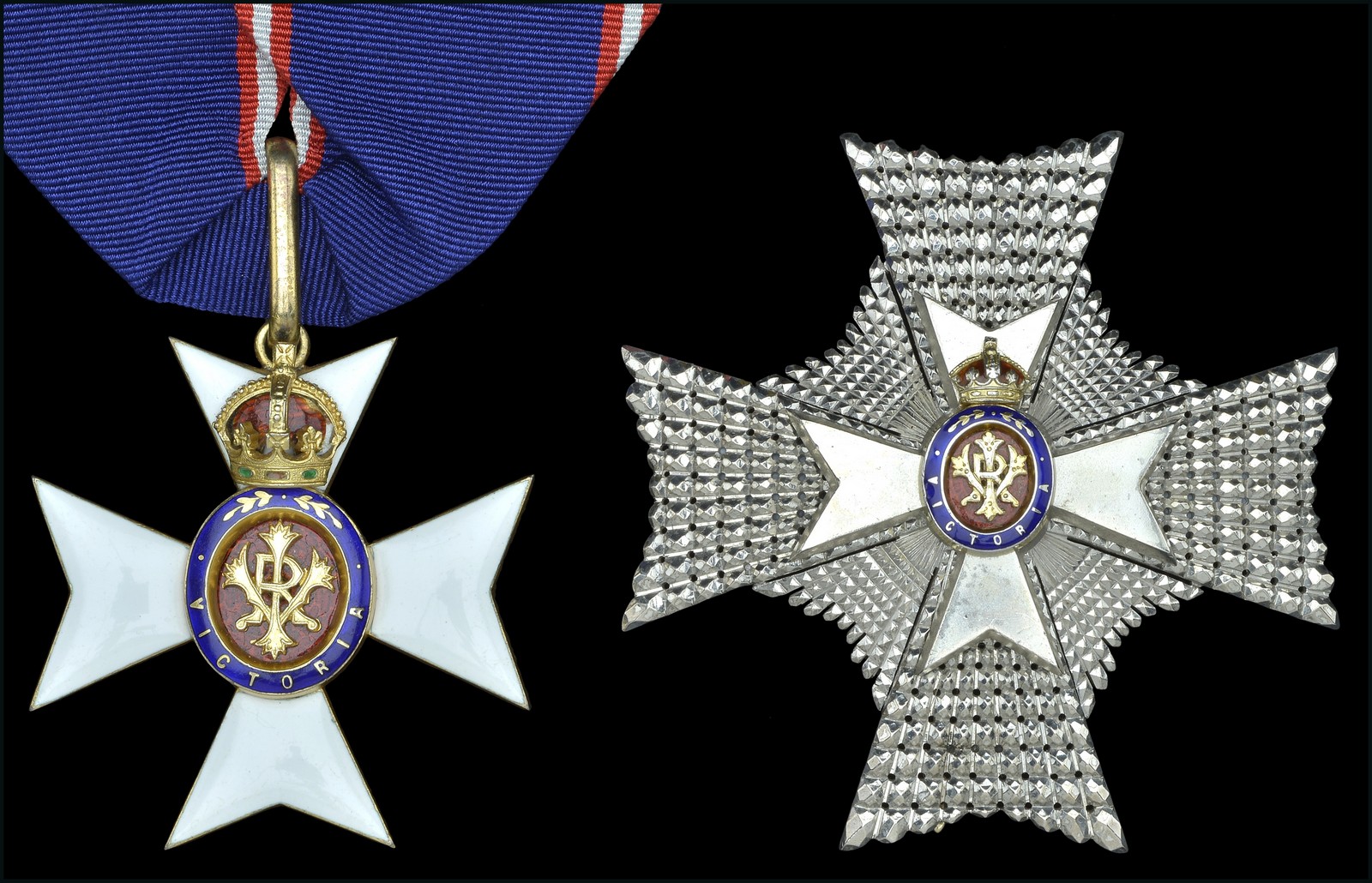 The Royal Victorian Order, K.C.V.O., Knight Commander’s set of insignia, comprising neck badge,