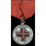 Russia, Red Cross Medal for the Russo-Japanese War 1904-05, silver and enamel, stamp marks on