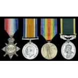 Four: Sergeant R. Jarvis, Waikato Regiment, late York and Lancaster Regiment 1914-15 Star (240490