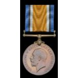 British War Medal 1914-20, bronze issue (643 Cooly Ghulam Jilani, 1 Lahore Labour Cps.) very